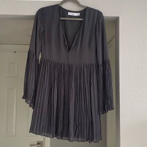 Gray long sleeve dress